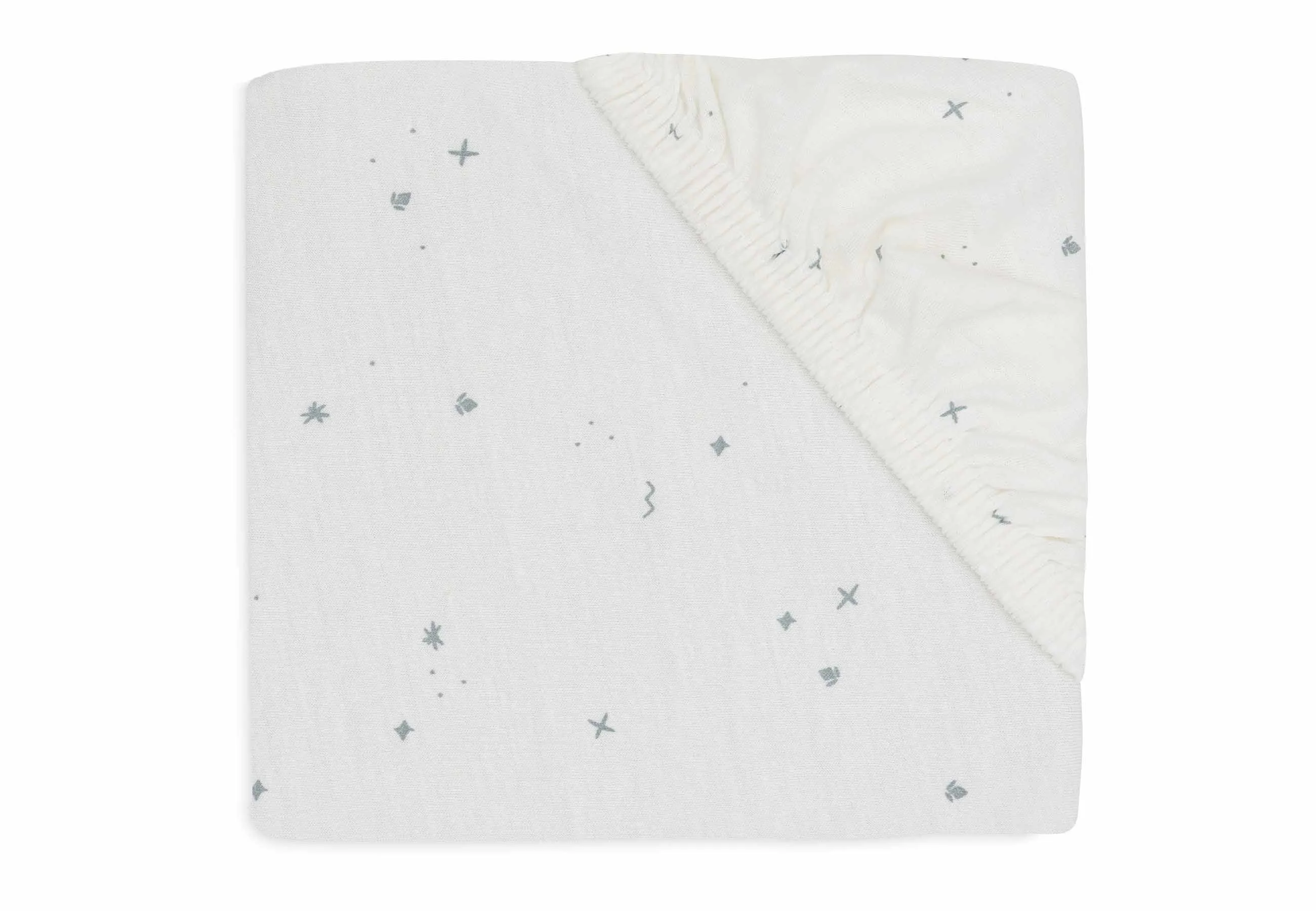 Fitted Sheet Jersey 40/50x80/90cm Twinkling - Sea Green