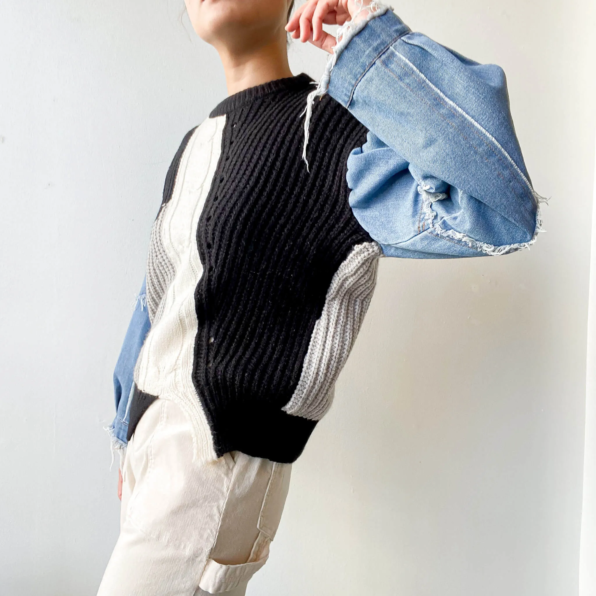garden | Denim Knit Sweater