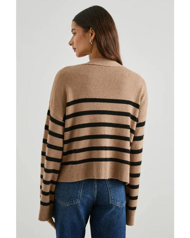 Geneva Black Stripe Cardi