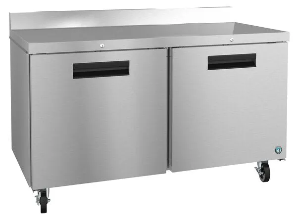 Hoshizaki WR60A-01 60" Two Door Worktop Refrigerator, Stainless Doors with Locks