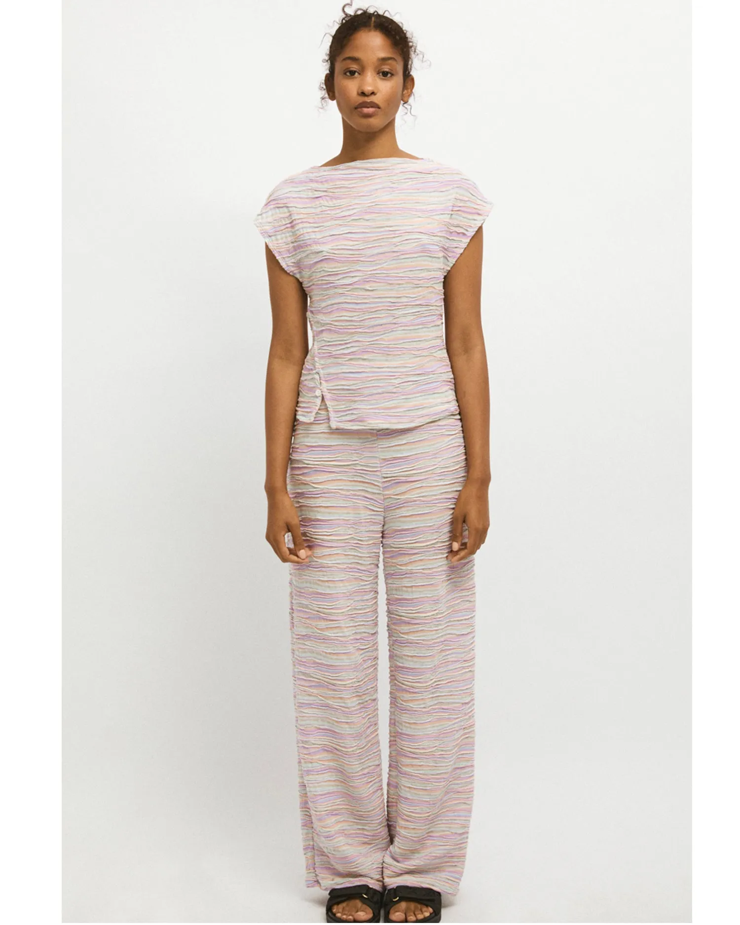 Jacinta knit top in mermaid multico