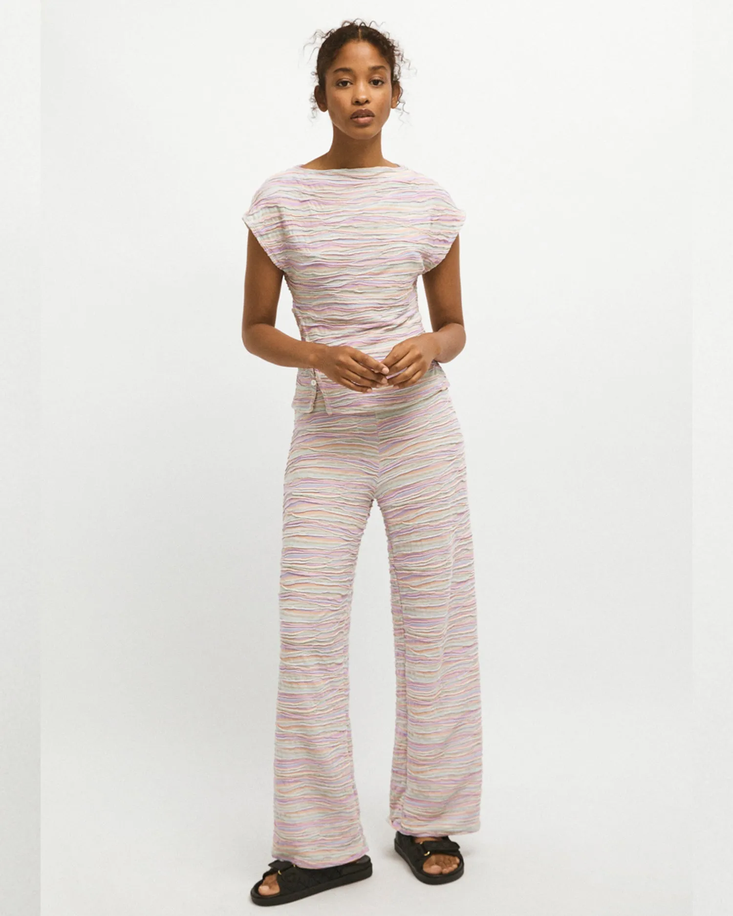Jacinta knit top in mermaid multico