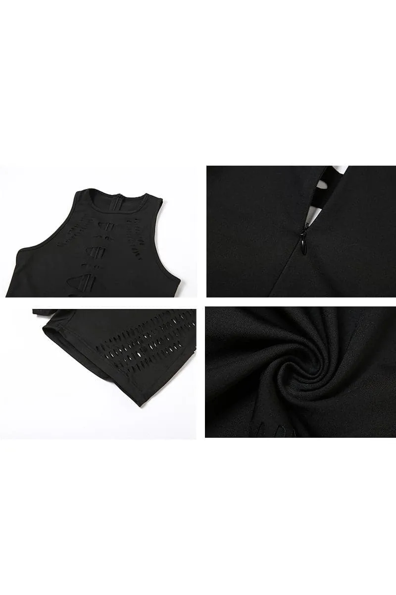 JC771 Sexy Cutout Tank Romper