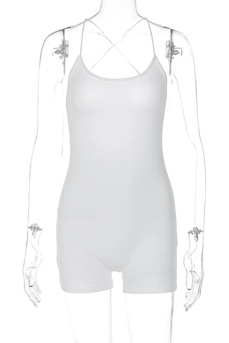 JC873 Bodycon Backless Cami Romper