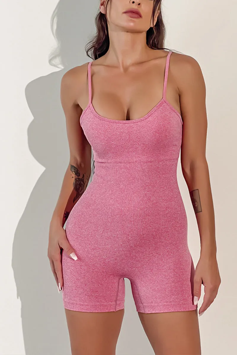 JNY4057 Sleeveless Yoga Rompers
