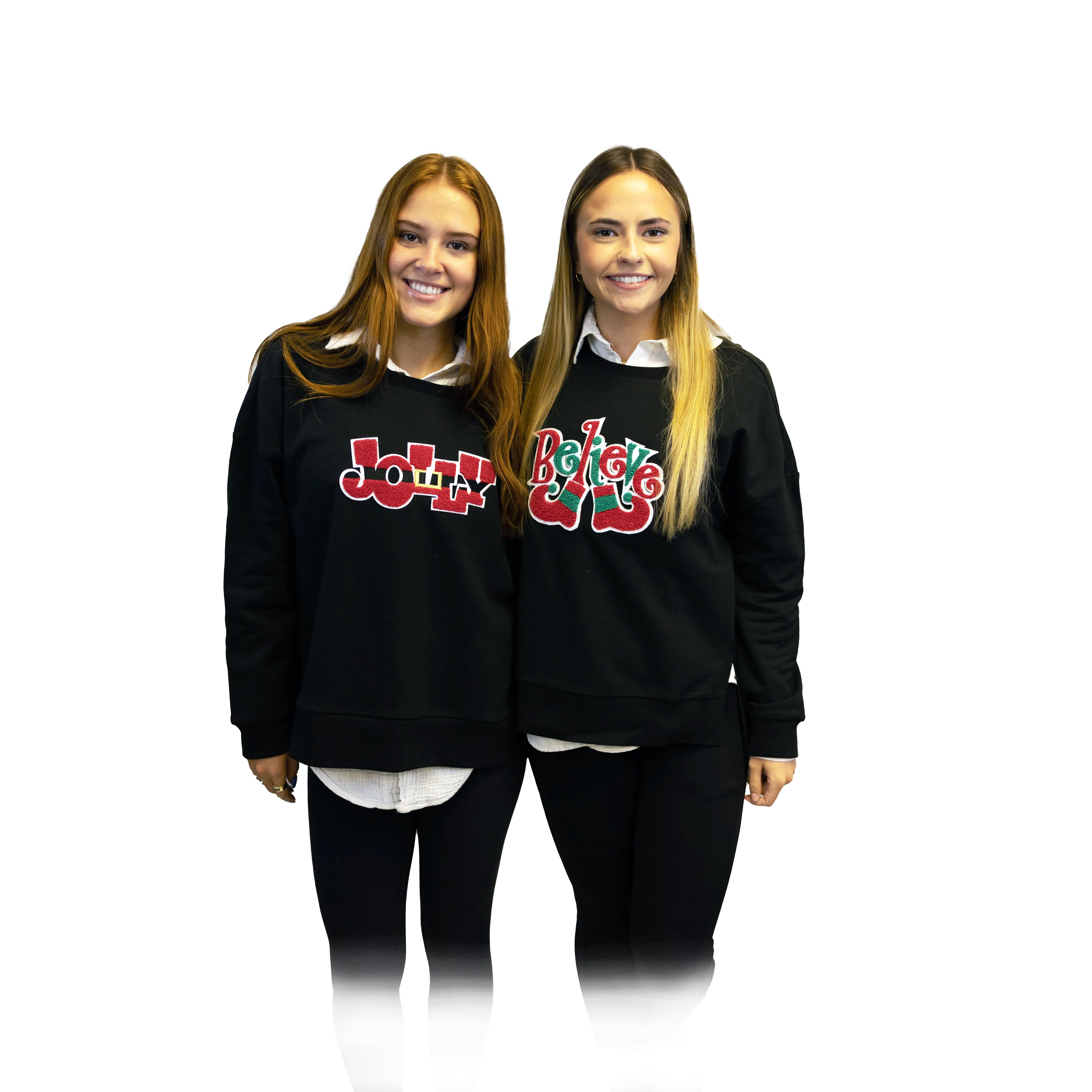 Jolly Chenille Patch Black Boxy Crew
