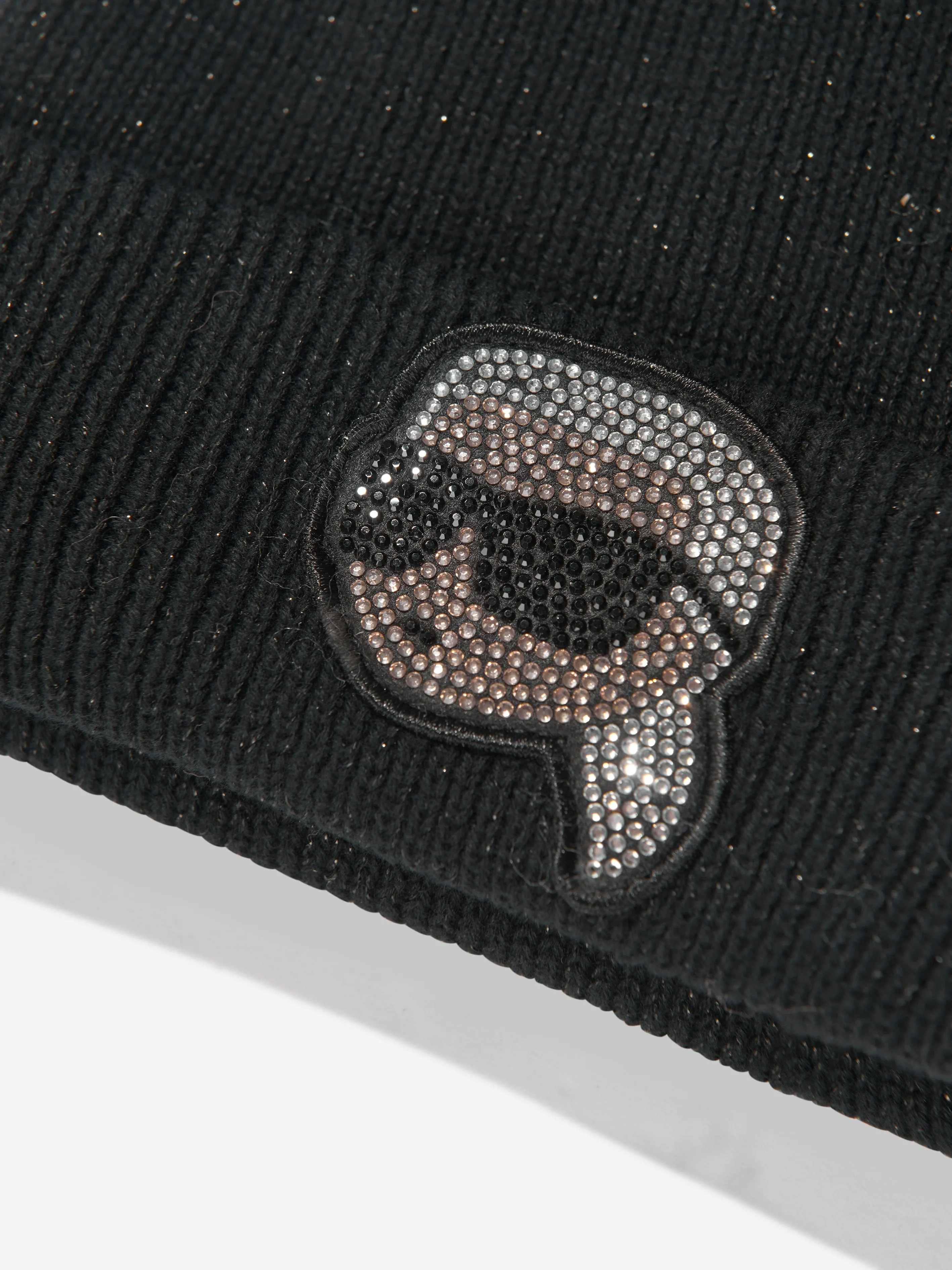 Karl Lagerfeld Girls Karl Beanie Hat in Black