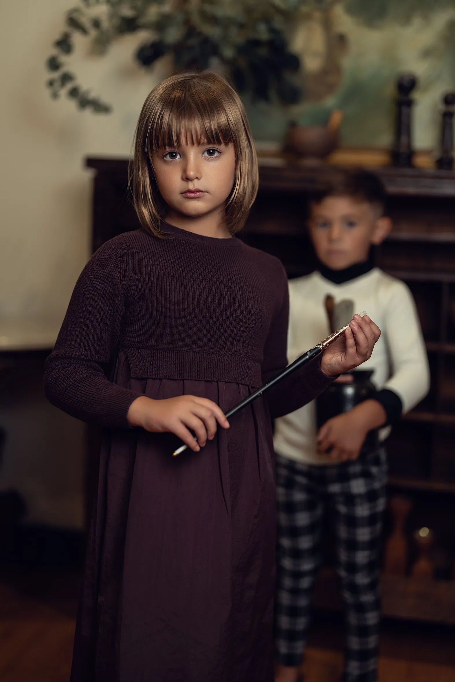 Kids Knit Maxi Dress LS