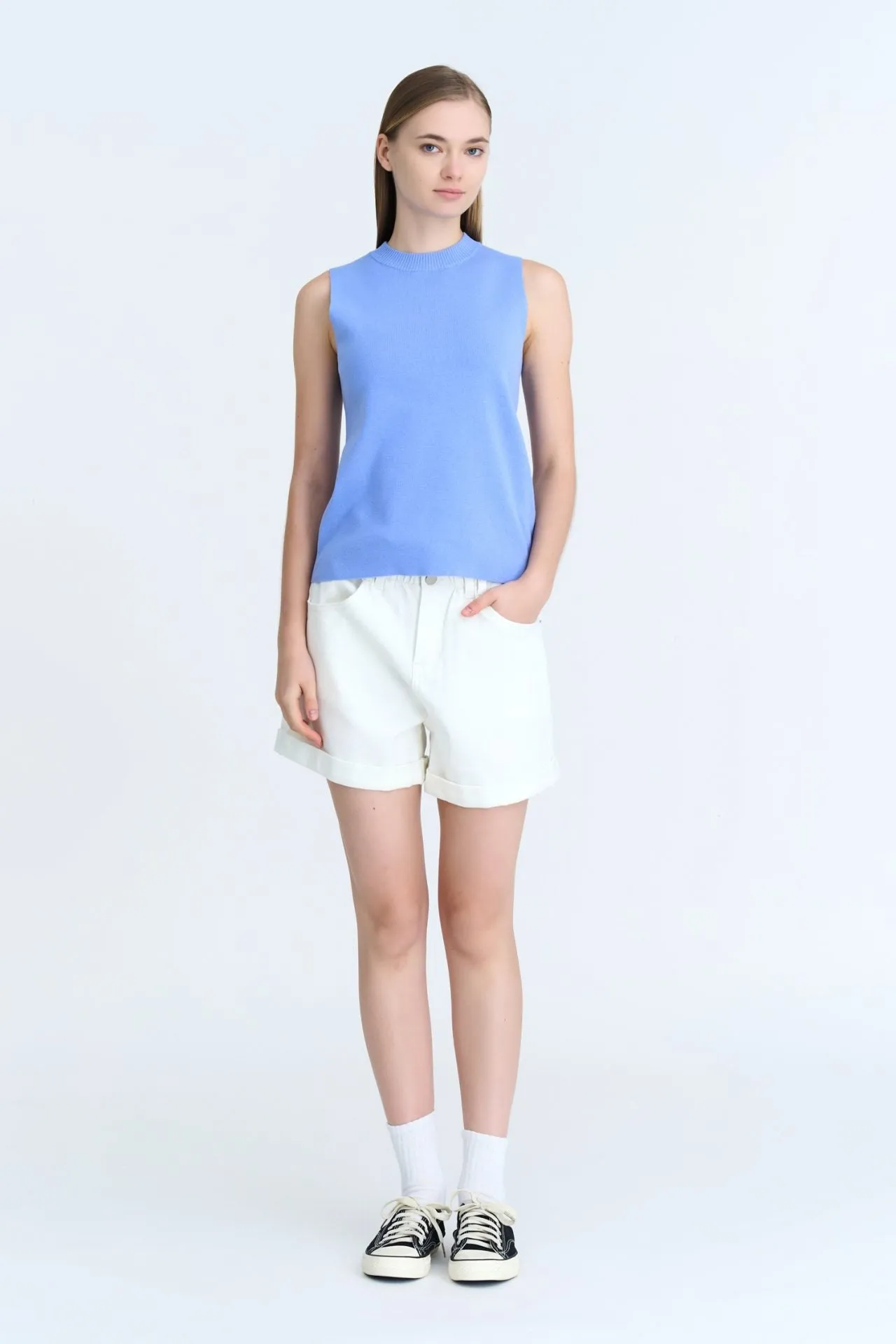 Knit Regular Sleeveless Top