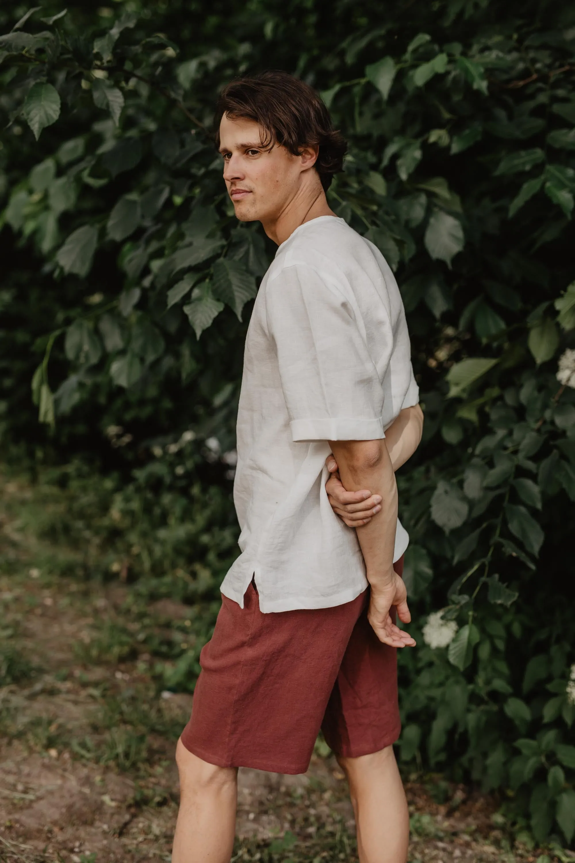 Linen top ATLAS - Cream