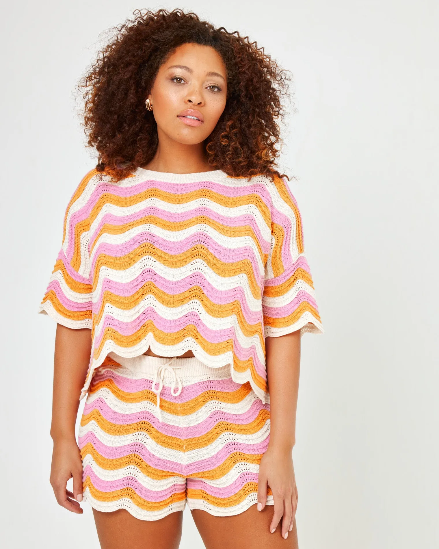 Make Waves Knit Short - Catching Sun