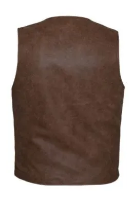 Mens Traditional Brown Vest