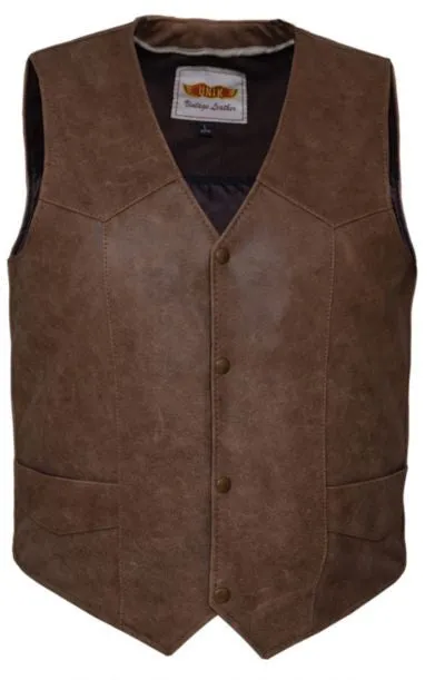 Mens Traditional Brown Vest