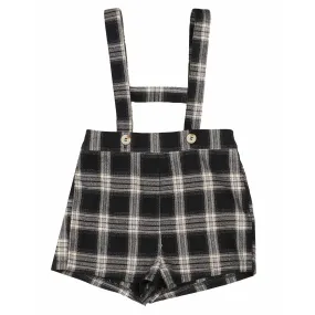 Noma Large Plaid Overall- Navy