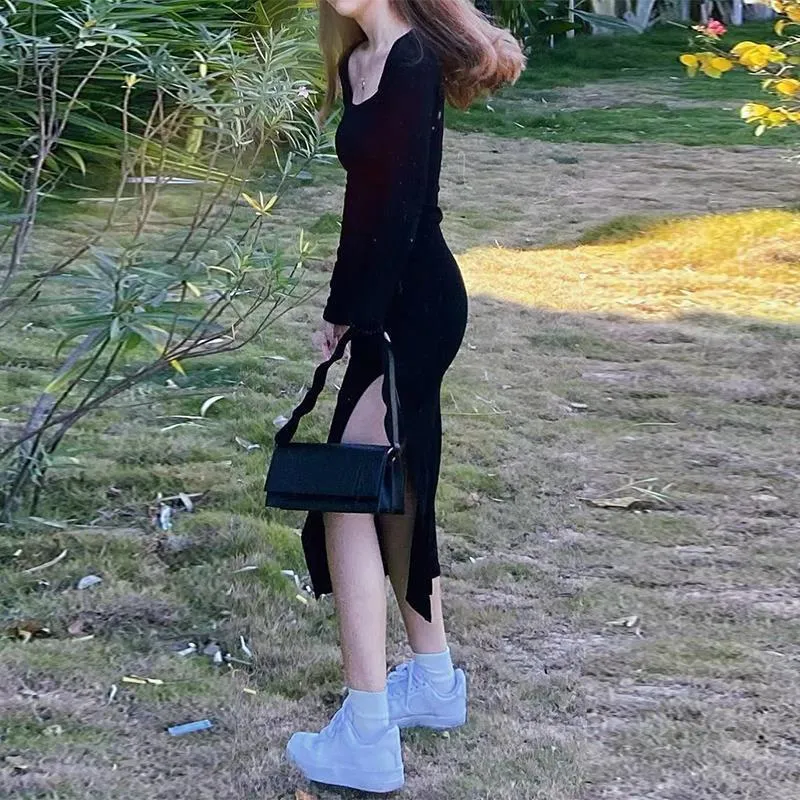 Nothing Beneath It Midi Dress