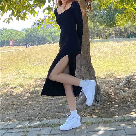 Nothing Beneath It Midi Dress