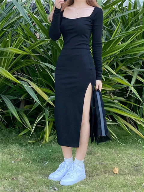 Nothing Beneath It Midi Dress