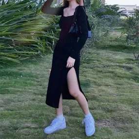 Nothing Beneath It Midi Dress