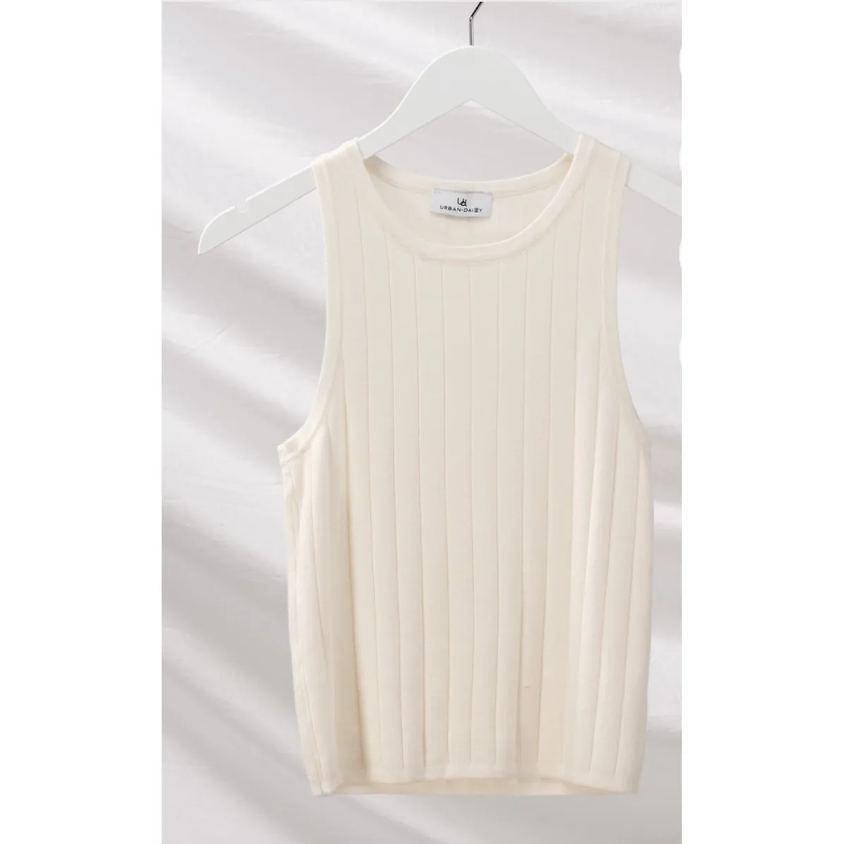 Oatmeal Soft Knit Tank Top