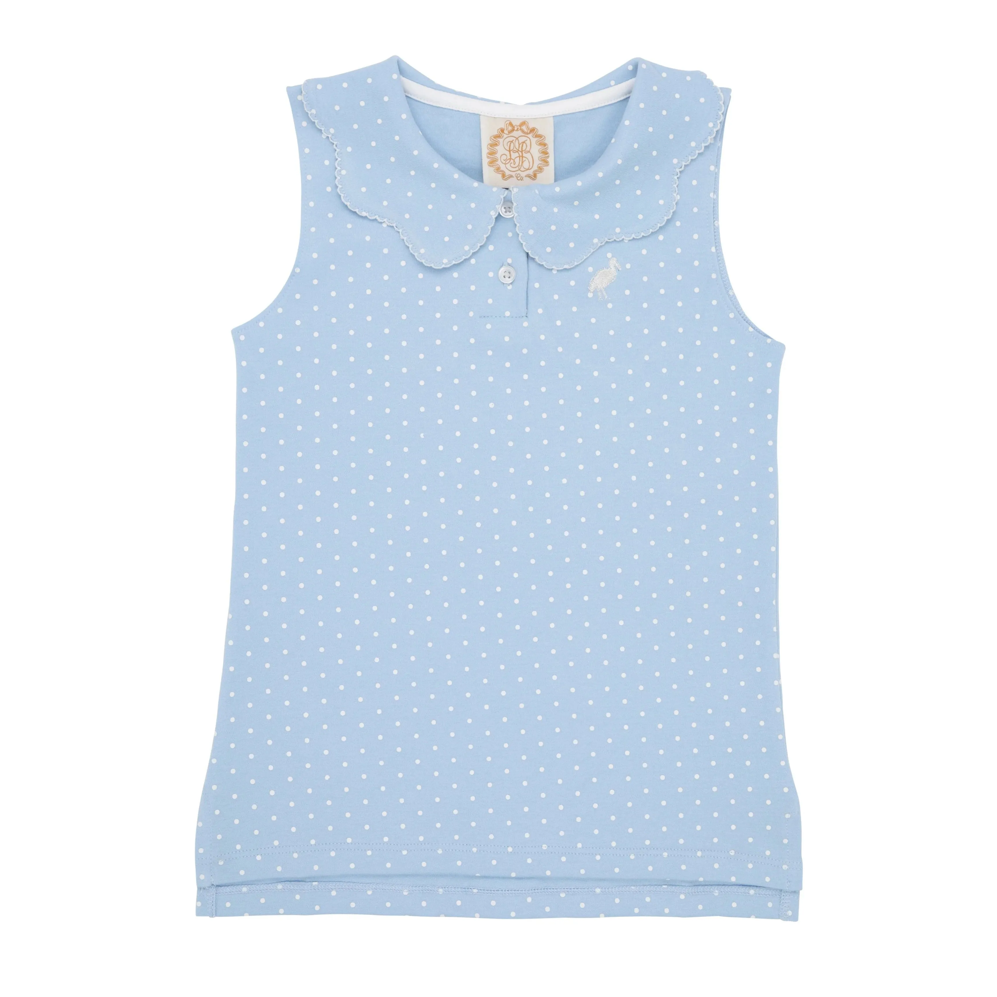 Paige's Playful Polo & Onesie - Beale Street Blue