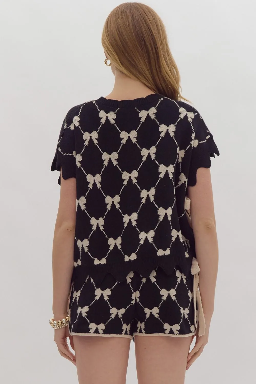 Petite Bow Sweater Top
