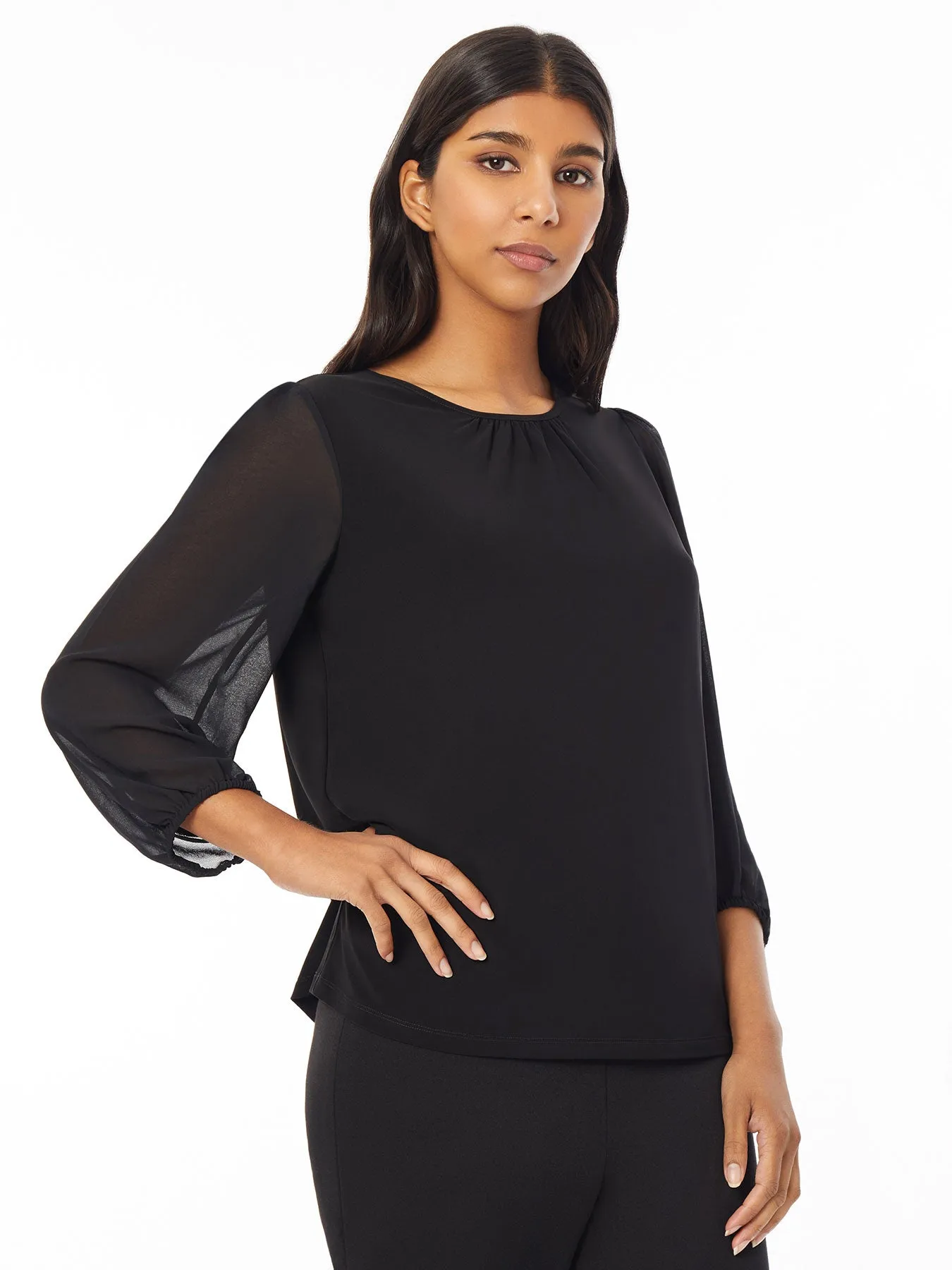 Petite Mabel Top, Everyday Knit/Soft Drape
