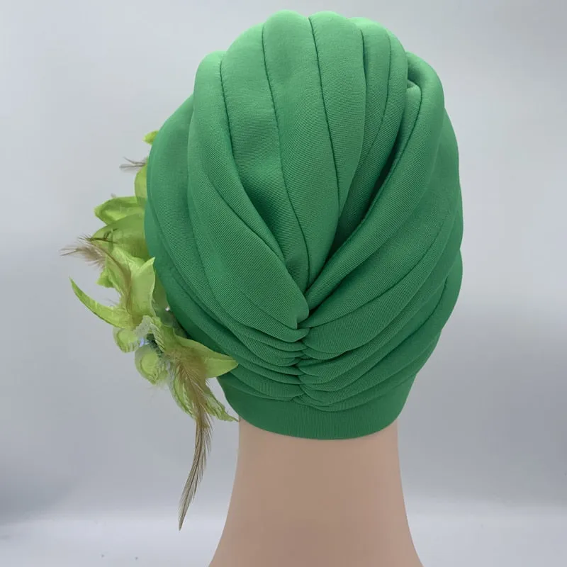 Sequins Turban Cap