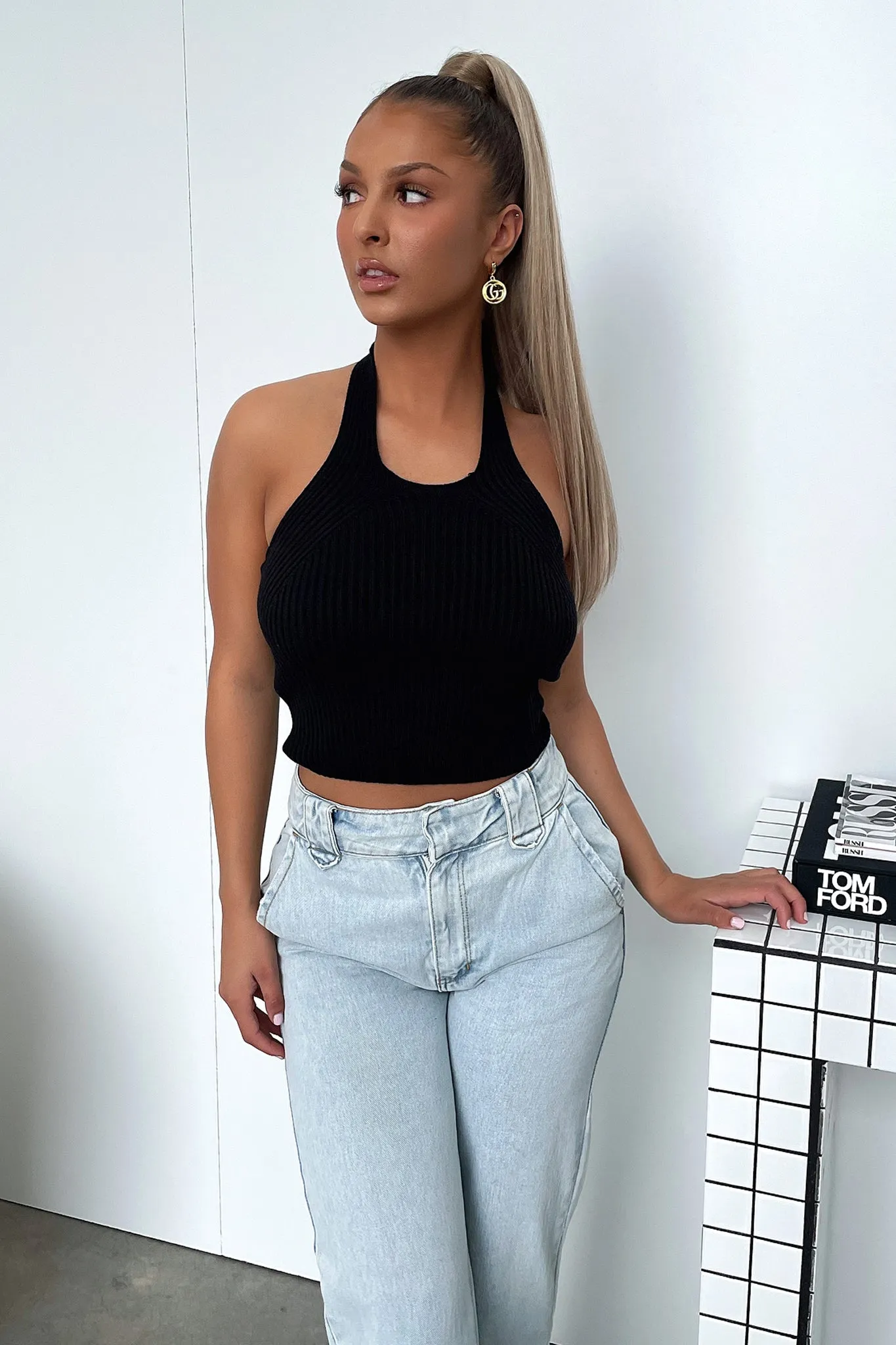 Shauna Knit Top - Black