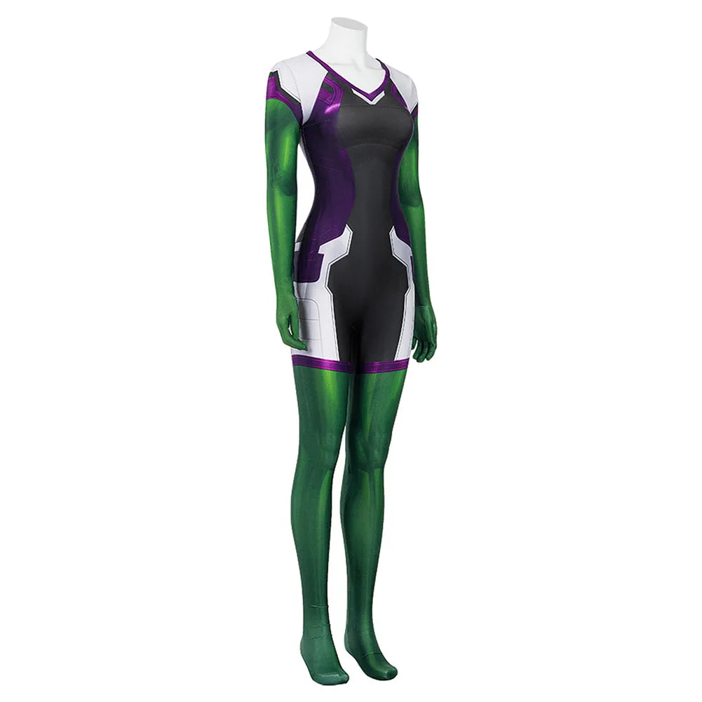 She Hulk Cosplay Costume Jumpsuit Outfits Halloween Carnival Suit