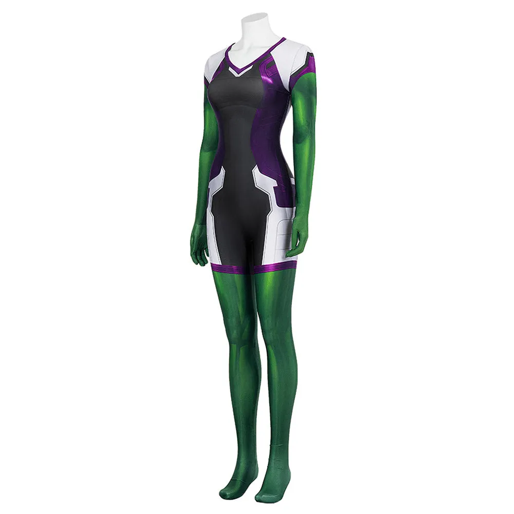 She Hulk Cosplay Costume Jumpsuit Outfits Halloween Carnival Suit