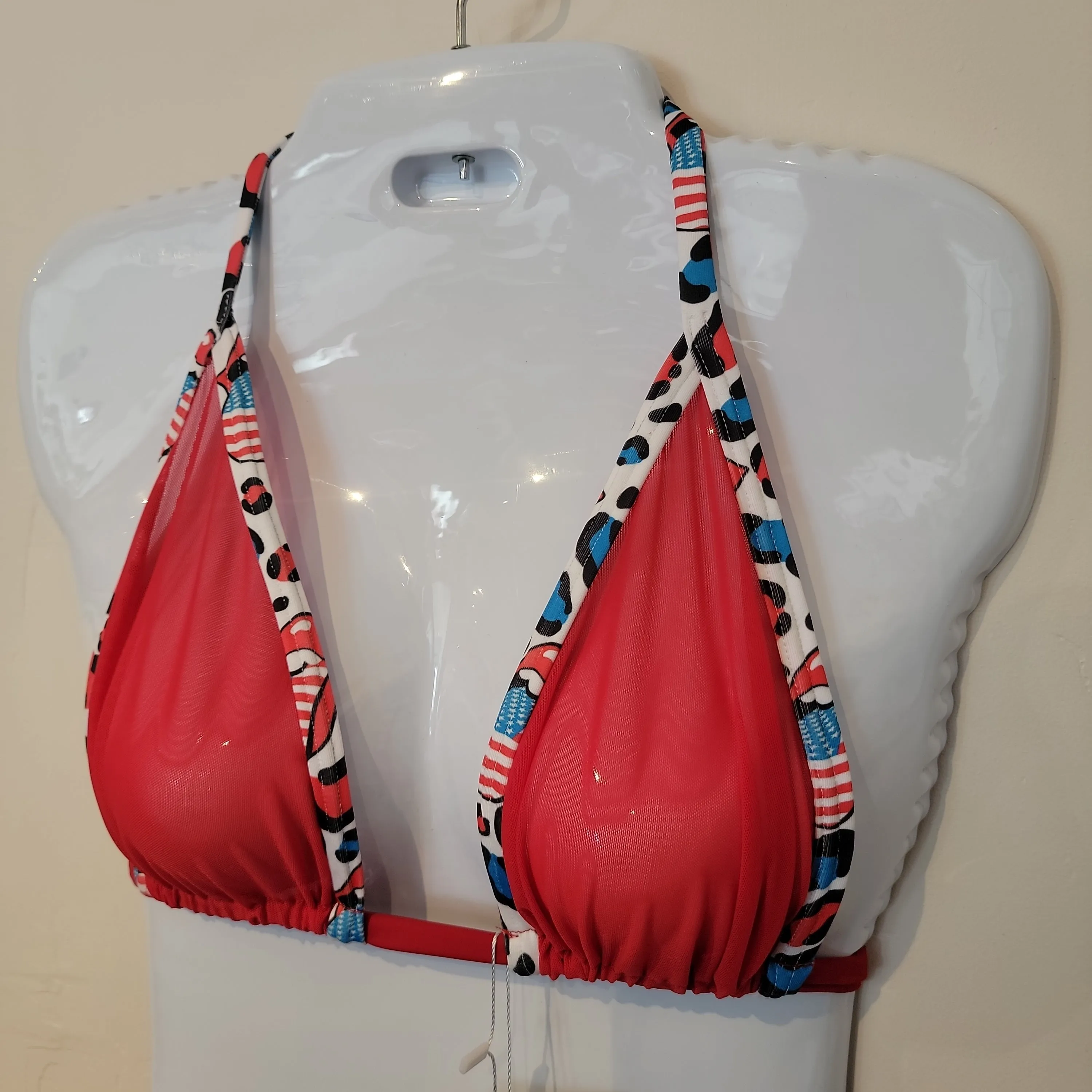Sheer Fun America Triangle Top