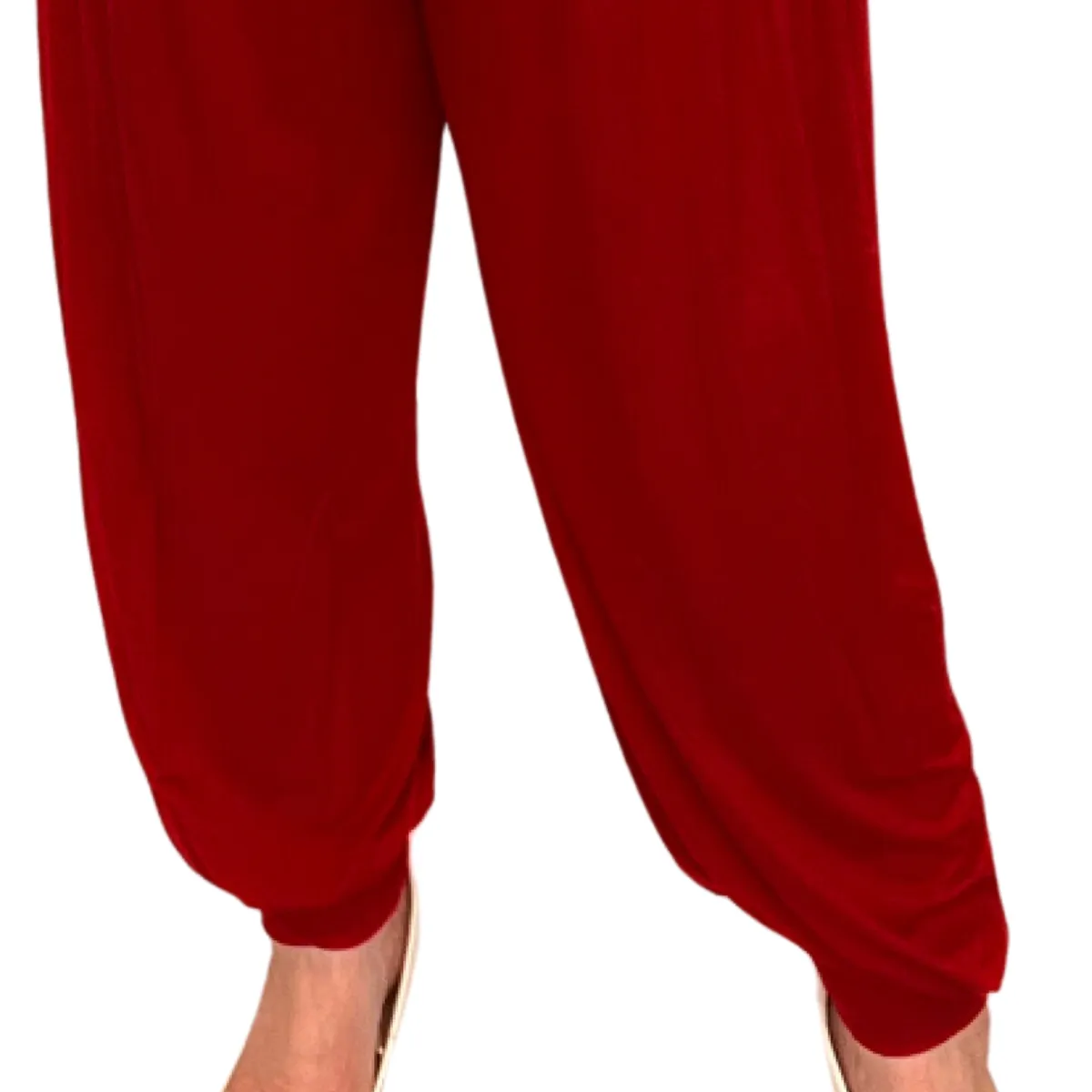 SOFT STRETCHY HIGH WAIST HAREM PANTS