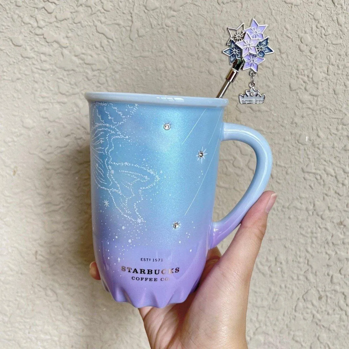 Starbucks China Purple Starry Summer Night Ceramic Mug