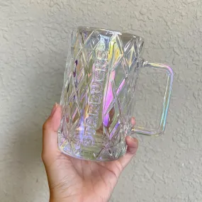 Starbucks China Purple Starry Summer Night Iridescent Glass Cup
