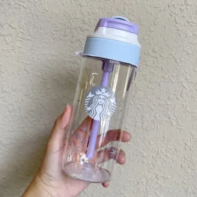 Starbucks China Purple Starry Summer Night Kambukka Color Changing Plastic Tumbler