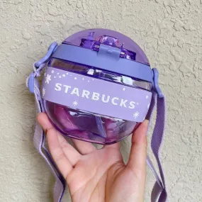 Starbucks China Purple Starry Summer Night Plastic Round Cup