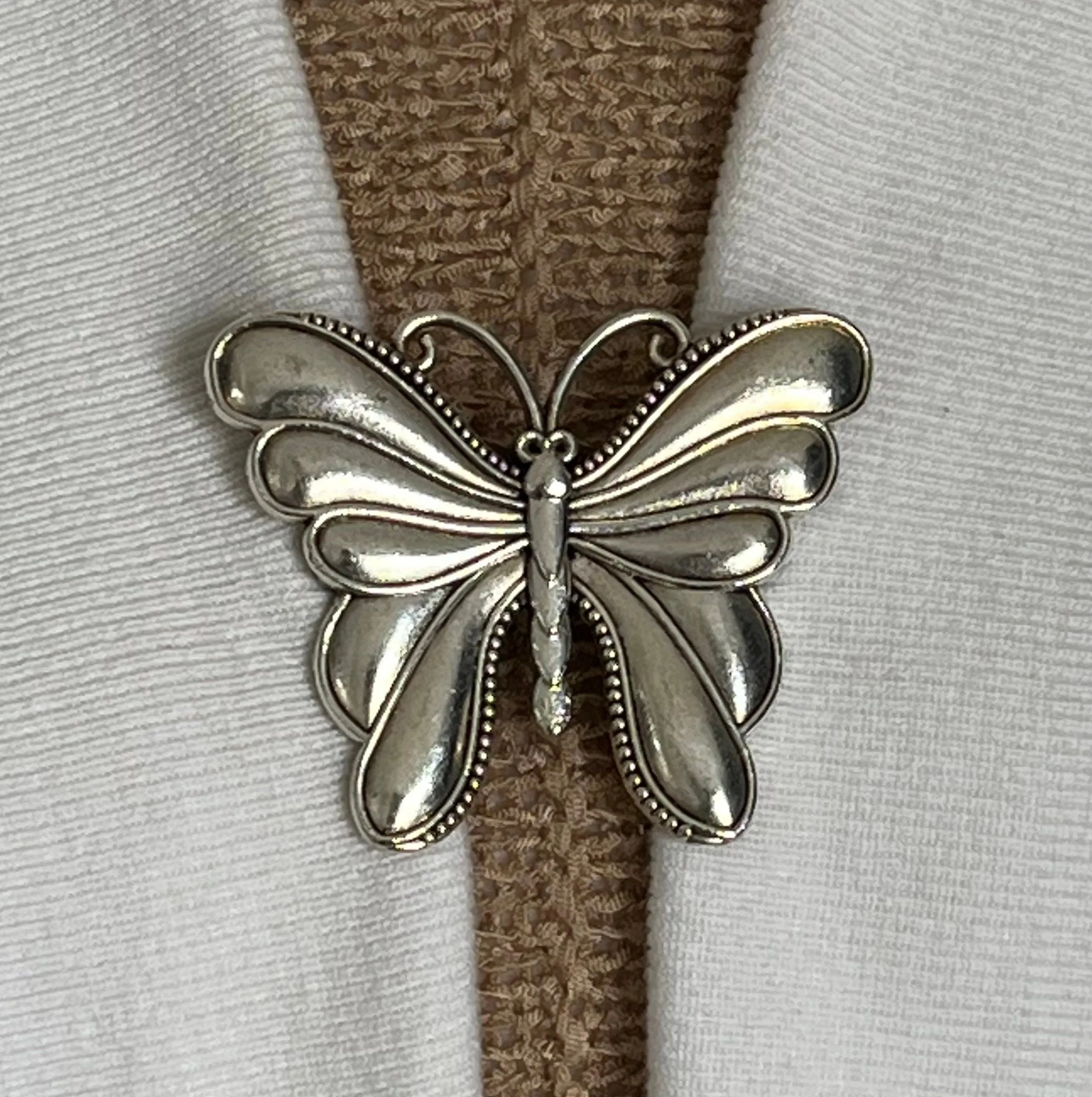 Sweater Clips Silver Butterfly Sweater Clip Cardigan Clasp Minimalist Jewelry Gift Gifts for Her by Fabulici