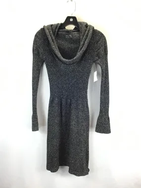 Sweater Dress By Max And Cleo In Black & Silver, Size: Xs