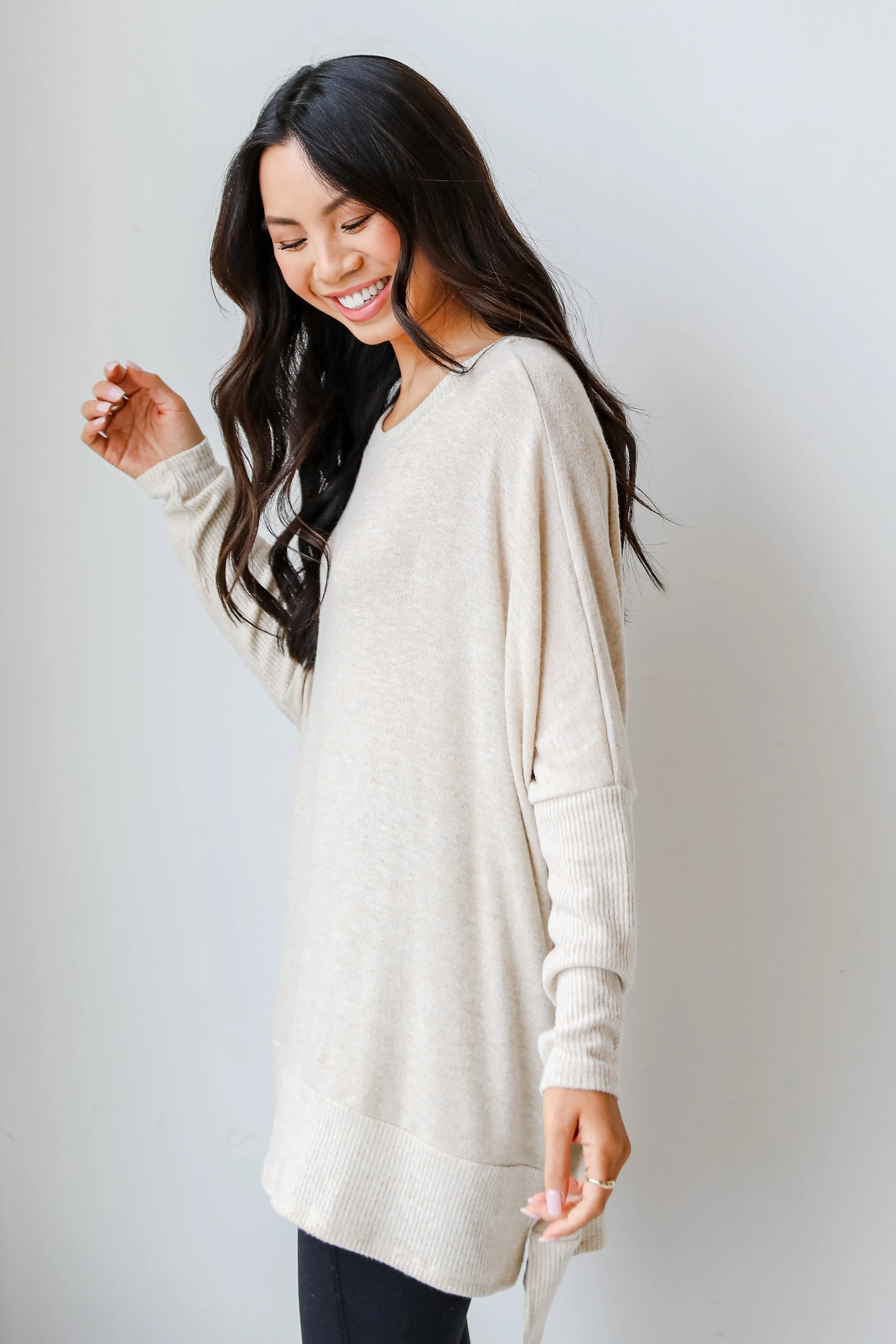 Sweet Serenity Brushed Knit Top