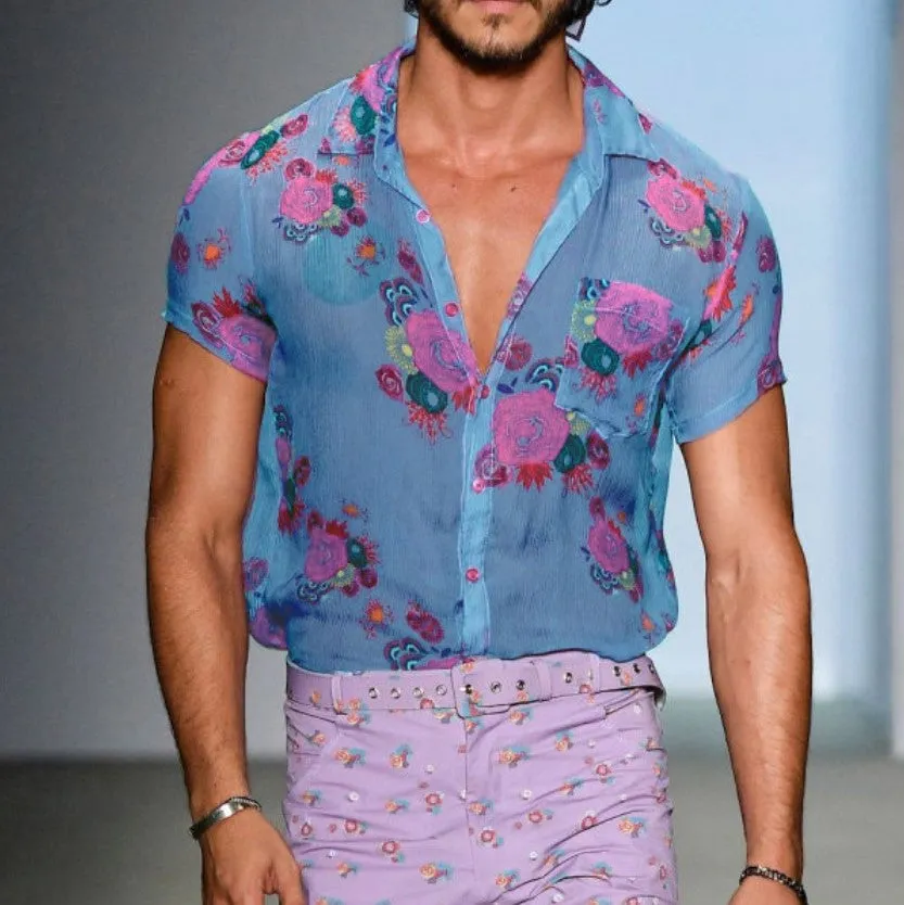 TEEK - Floral Sheer Shirt