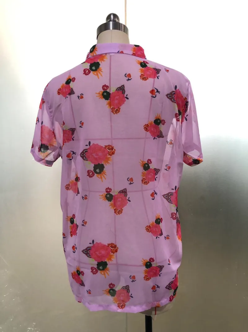 TEEK - Floral Sheer Shirt