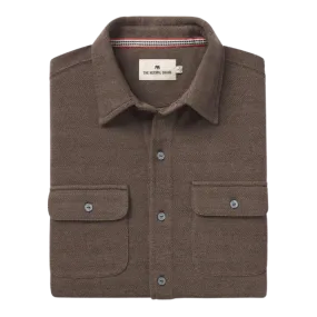 Textured Knit Button Down - Java
