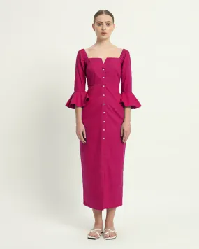 The Rosendale Berry Cotton Dress