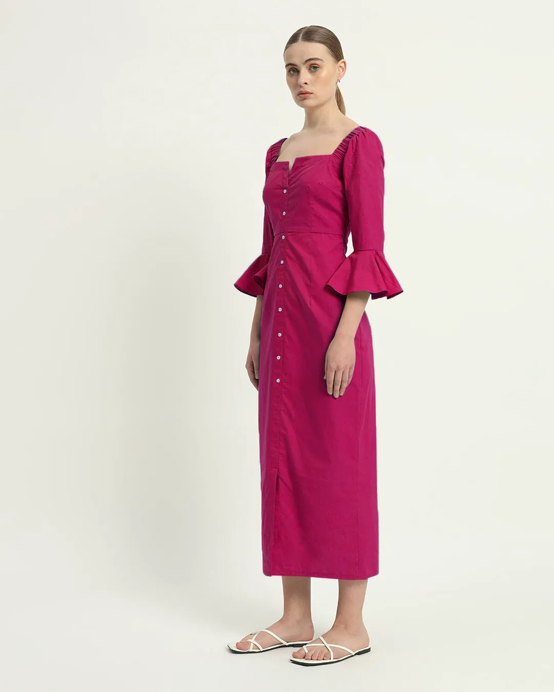 The Rosendale Berry Cotton Dress