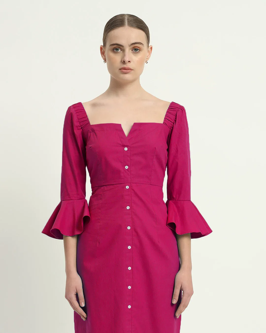 The Rosendale Berry Cotton Dress
