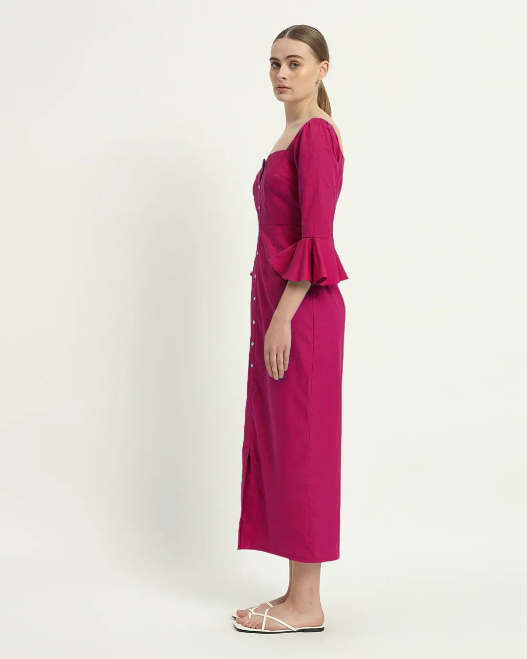 The Rosendale Berry Cotton Dress