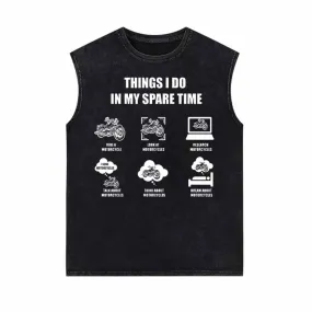 Things I Do In My Spare Time Is Motorcycle Vest Top