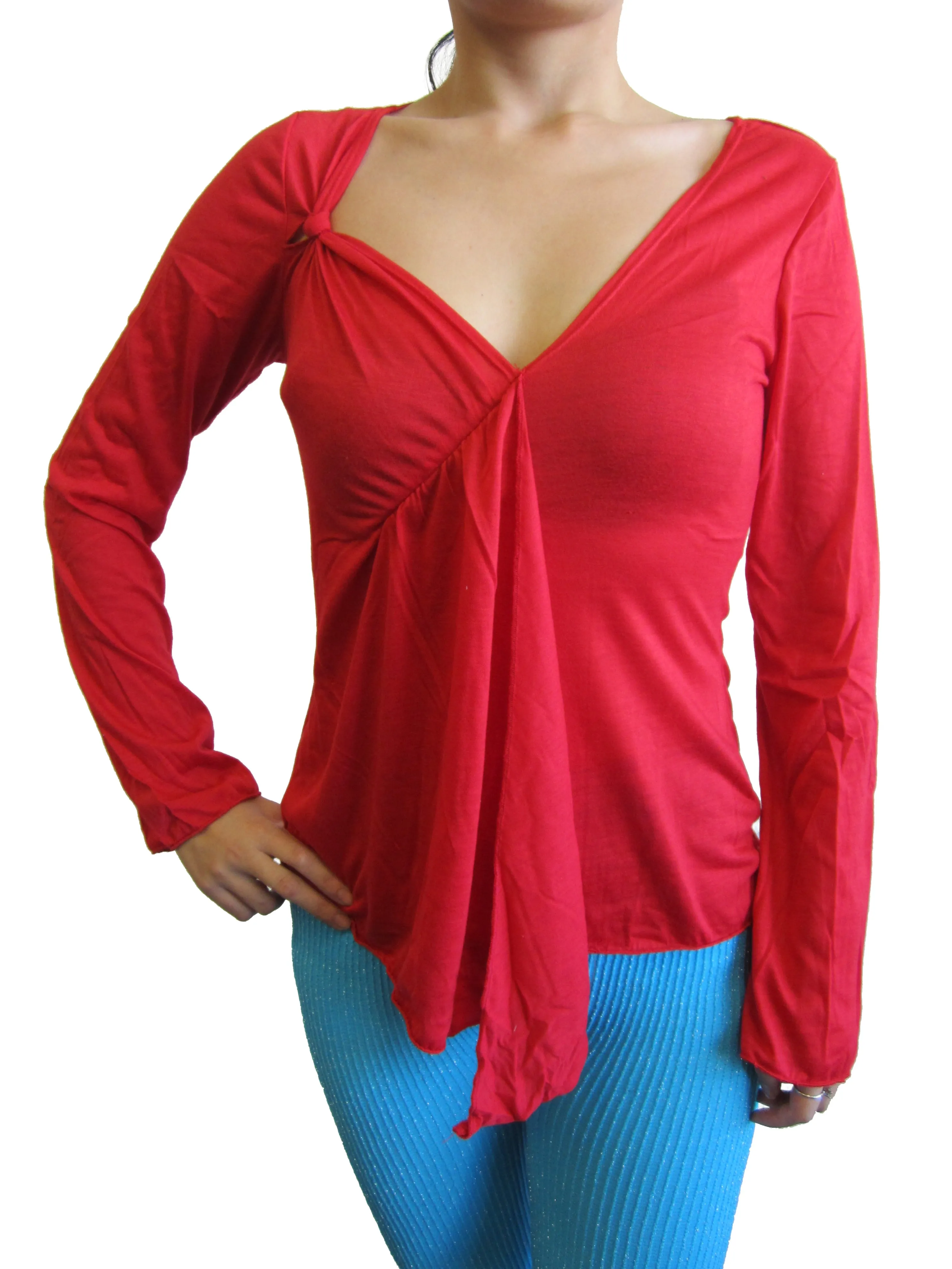 V-Neck Knit Tops (1503)
