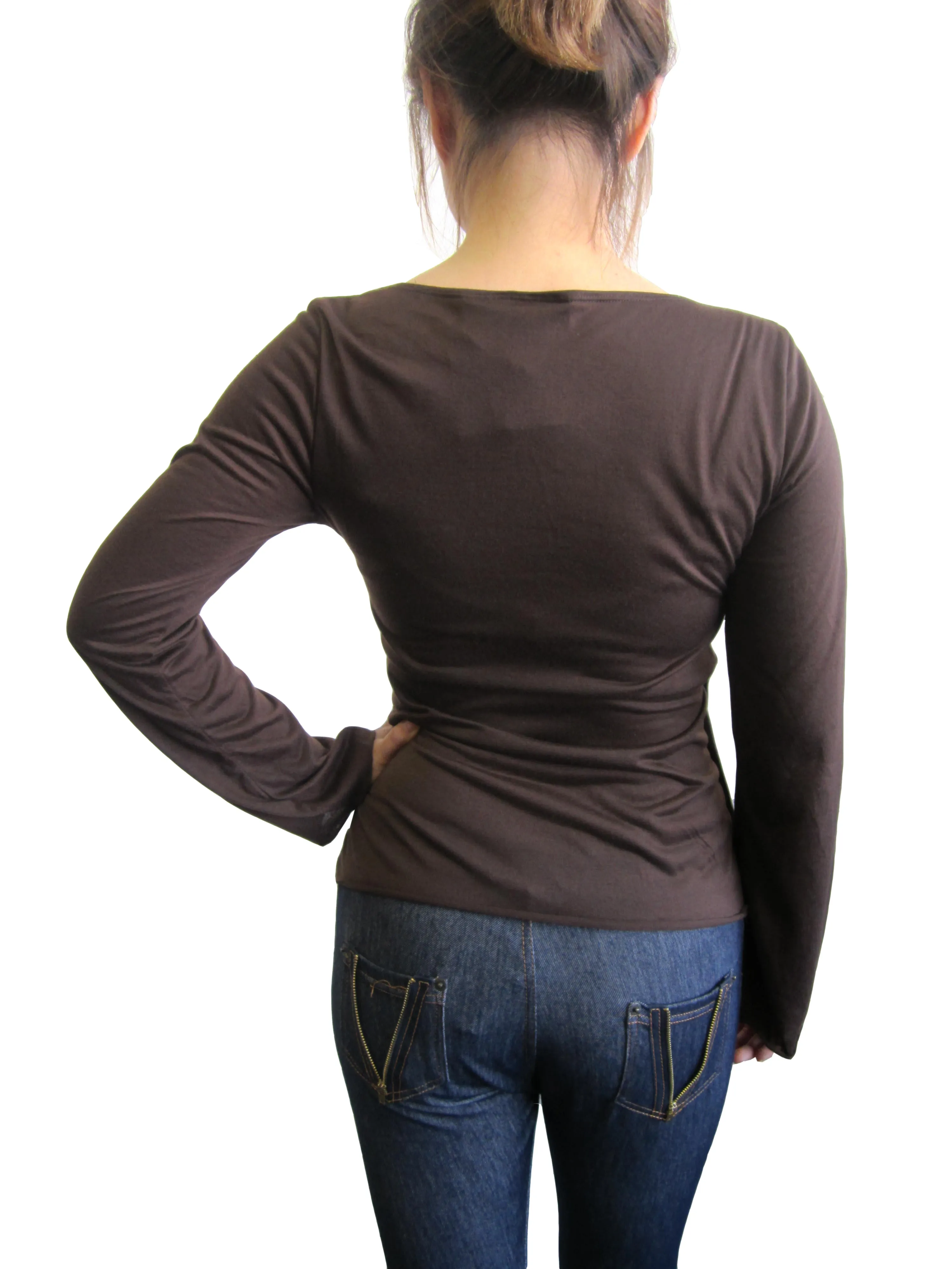 V-Neck Knit Tops (1503)