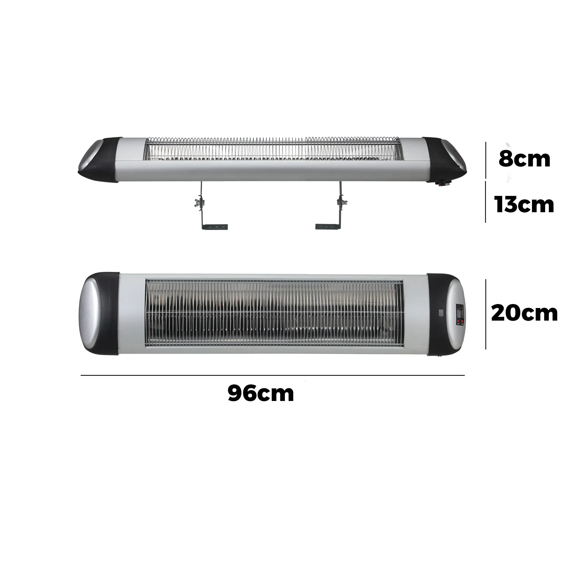 Vevare Electric Strip Infrared Heater Radiant 2500W Patio Space Heaters Outdoor